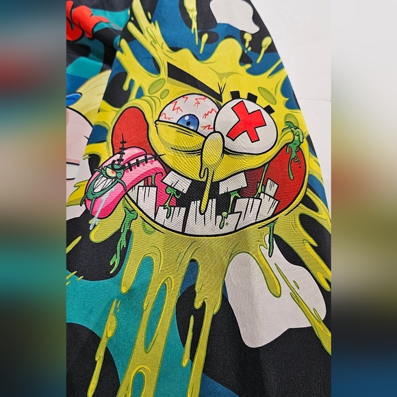 MEMBERS ONLY Nickelodeon RugRats SpongeBob Adult Med Windbreaker Jacket READ - Picture 9 of 16